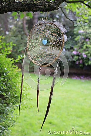 Willow dream catchers Stock Photo