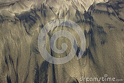 Naturally formed sand beach Stock Photo