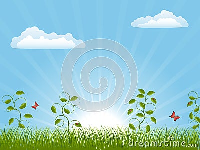 Nature background Vector Illustration