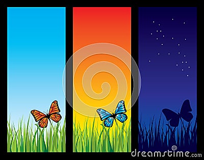 Nature backgrounds Vector Illustration