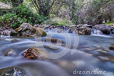 Stars landscape night astronomic photo Stock Photo