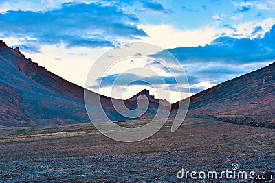 Beautiful landscape image colourful clouds Stock Photo