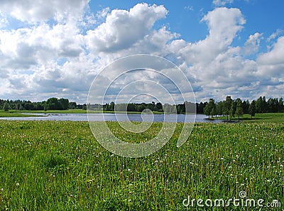 Nature at district of Kuldiga. Stock Photo