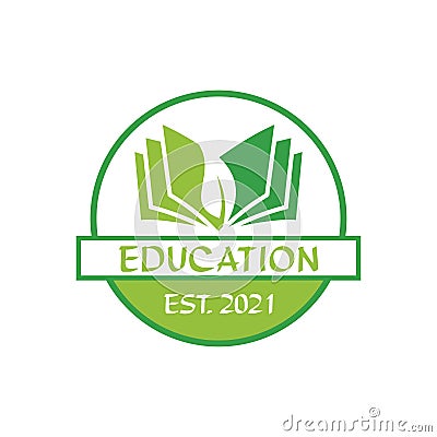 nature education logo , education logo Vector Illustration