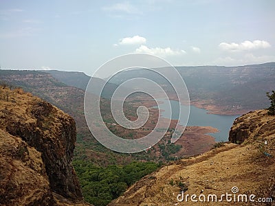 Nature Enjoyment - Hill station sceneries Stock Photo