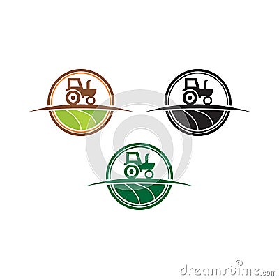Nature Farm Logo, Agriculture logo. Leaf fresh logo. Vector logo design for agriculture Vector Illustration