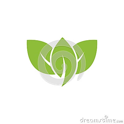 nature green leaf element vector icon. green leaves vector symbol Vector Illustration