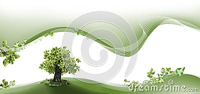 Nature header and footer Stock Photo