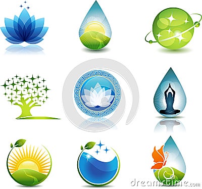 Nature and health care Vector Illustration