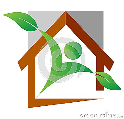 Nature home Vector Illustration