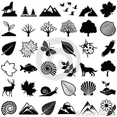 Nature vector icon illustration Vector Illustration