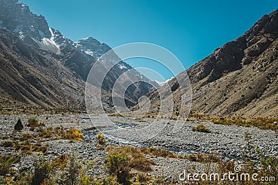 Nature landscape view in Karakoram range, Skardu. Gilgit Baltistan, Pakistan. Stock Photo