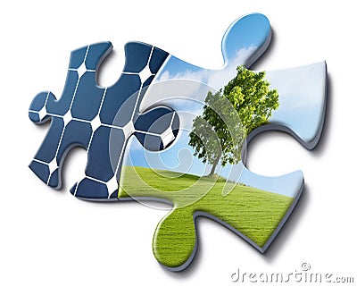 Nature loves solar energy Stock Photo