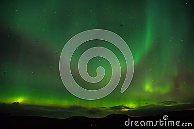 Nature miracles. Aurora dark sky. Amazing nature phenomena. Best place see aurora borealis. When is best time to see Stock Photo