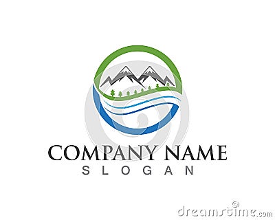 Nature Mountain logos business Template vector icons Stock Photo