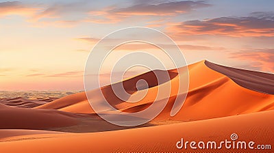 nature namibian sand sea Cartoon Illustration