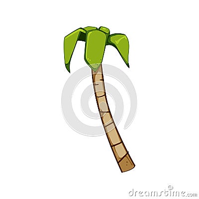 nature palm coconut cartoon vector illustration Vector Illustration