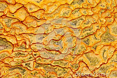 Nature pattern iron oxide mineral sediment crust Stock Photo