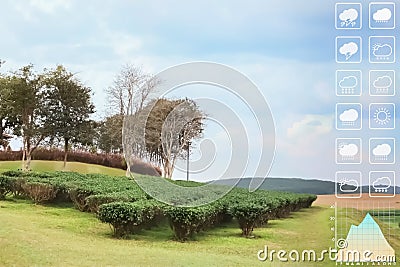 Nature photography of countryside with beautiful landscape in Chiang Rai, Thailand. Stock Photo