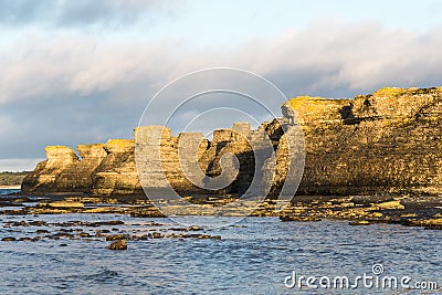 The nature reserve Byrums raukar in Sweden Stock Photo