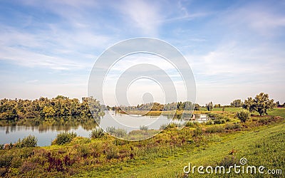 Nature reserve Crobsche Waard Stock Photo