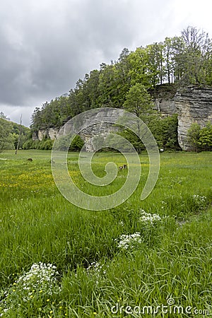 Nature reserve Udoli Plakanek near Kost castle, Eastern Bohemia, Czech Republic Stock Photo