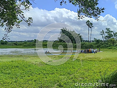 Nature scenary wheather village Town Editorial Stock Photo