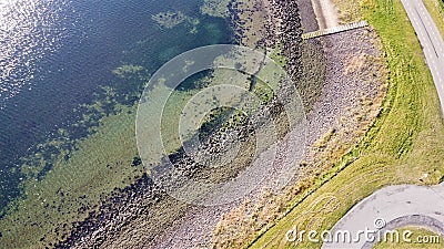 Nature seen from above. Fall colors in the fall of a natural environment. Outside without people. Editorial Stock Photo