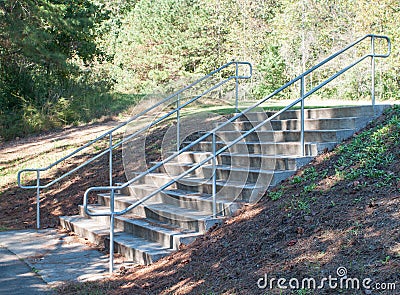 Nature Stairs Park Path Stock Photo
