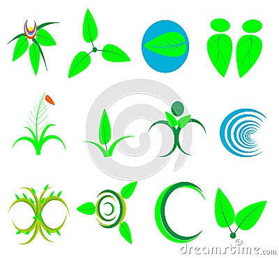 nature symbol icon ecology,wellness,green,leaves,: Leaf,plant,logo,people, Vector Illustration