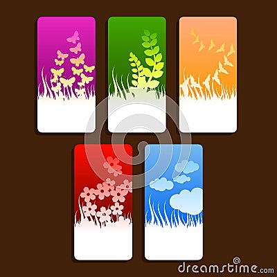 Nature themed tags Stock Photo