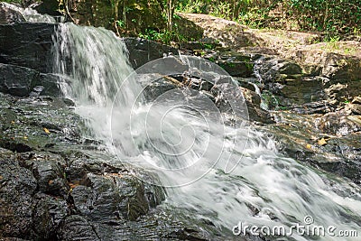 Nature with waterfall and stream in Itacare Stock Photo