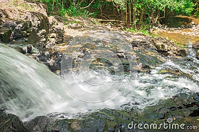 Nature with waterfall and stream in Itacare Stock Photo