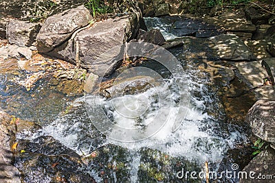 Nature with waterfall and stream in Itacare Stock Photo