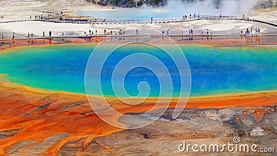 Nature Wonders Yellowstone National Park Wyoming Editorial Stock Photo