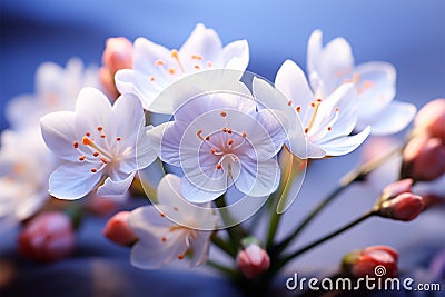 Natures awakening showcased by a vibrant array of fresh spring flowers Stock Photo