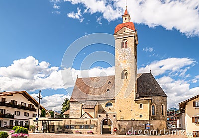 View at the Church of Saint Giacomo and Saint Philip in Natz - Italy Editorial Stock Photo