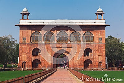 Naubat khana in red fort. Delhi Stock Photo