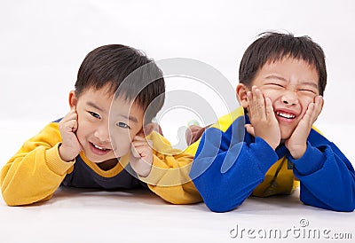 Naughty boys Stock Photo