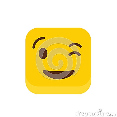 Naughty emoji icon design vector Vector Illustration