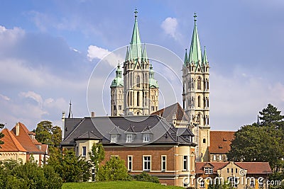 Naumburg is a town in the district Burgenlandkreis, Germany Stock Photo