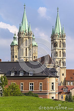 Naumburg is a town in the district Burgenlandkreis, Germany Stock Photo