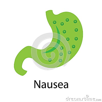 Nausea. Vector Illustration