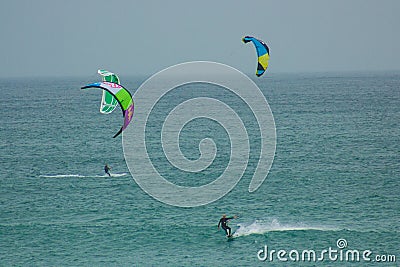 Nautic sports: kitesurf Editorial Stock Photo