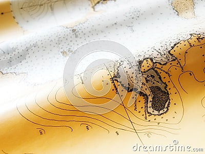 Nautical chart Stock Photo