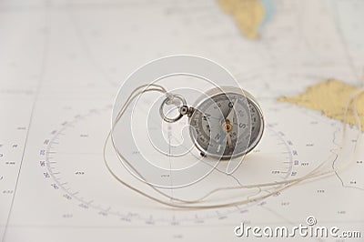 Nautical chart Stock Photo