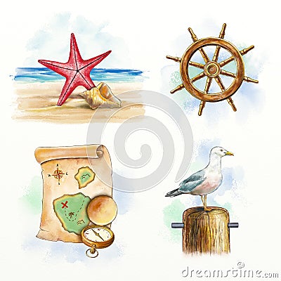 Nautical items Stock Photo