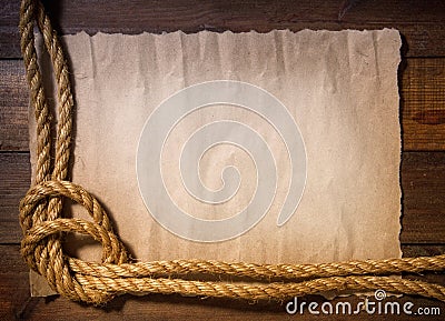 Nautical knot paper Stock Photo