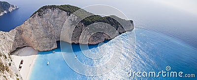 Navagio Beach Ionian Sea Stock Photo