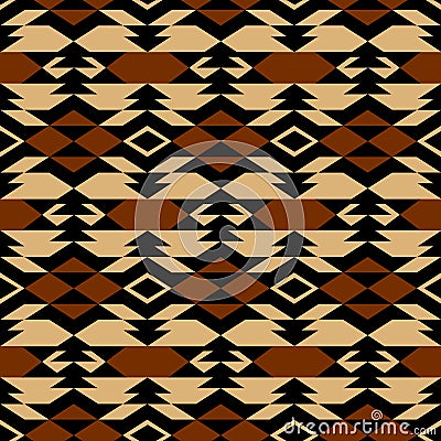 Navajo aztec textile inspiration pattern. Native american indian Vector Illustration